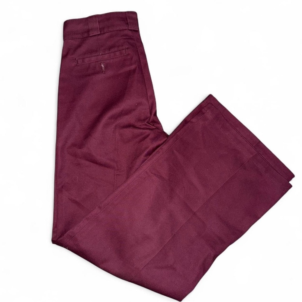 Dickies wide leg Maroon pants